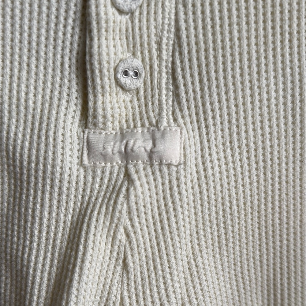 Skims Cream Waffle Short Sz M - Picture 3 of 4
